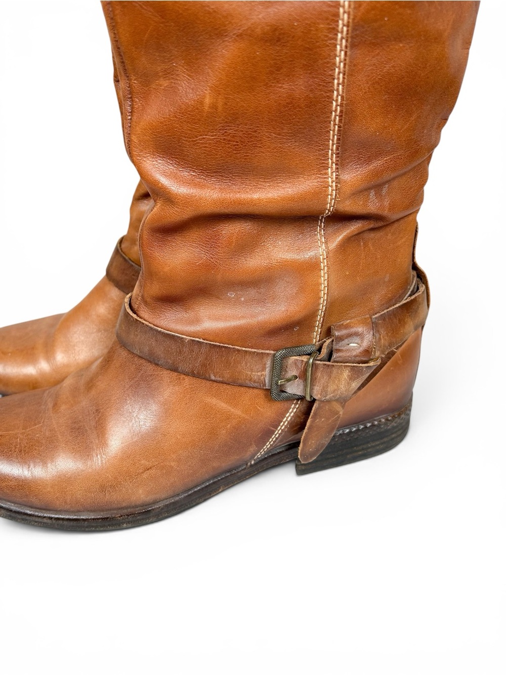 Pikolinos Ordino Tall Brown Leather Riding Boots - Picture 3 of 9